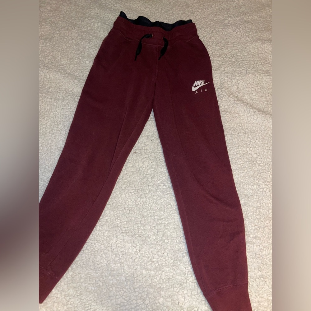 Nike Air | Women's XS Maroon Cotton Sweatpants